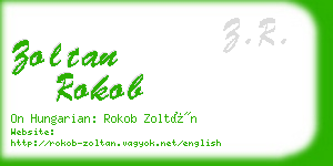 zoltan rokob business card